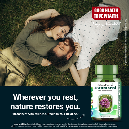 Sahara Pharma Jatamansi Capsule | Non GMO, Gluten Free, Zero Fillers | 500mg - 60 Capsule