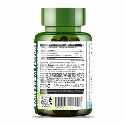 Sahara Pharma Maca Root Extract Capsules | Non GMO, Gluten Free, Zero Fillers | 800mg - 60 Capsule